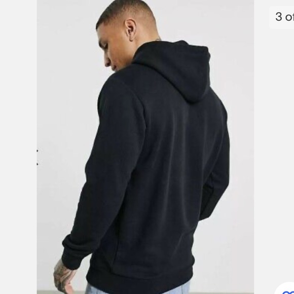 Adidas Men’s Small Black Hoodie Sweatshirt with Shmoo Ghost Trefoil - Picture 9 of 10